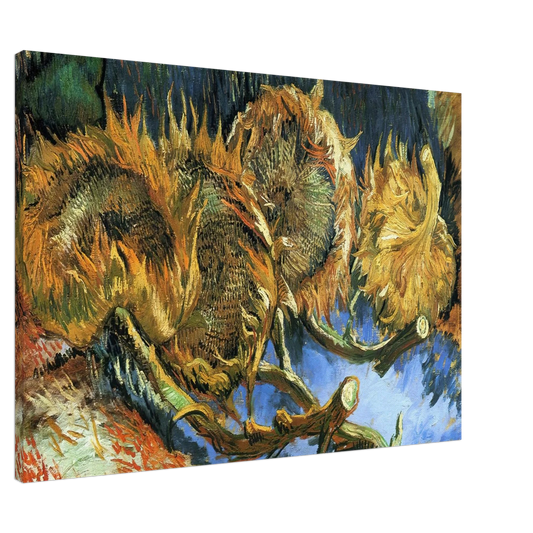 Vincent van Gogh - Still Life with Four Sunflowers Canvas - 20x30 cm / 8x12 inches-canvas
