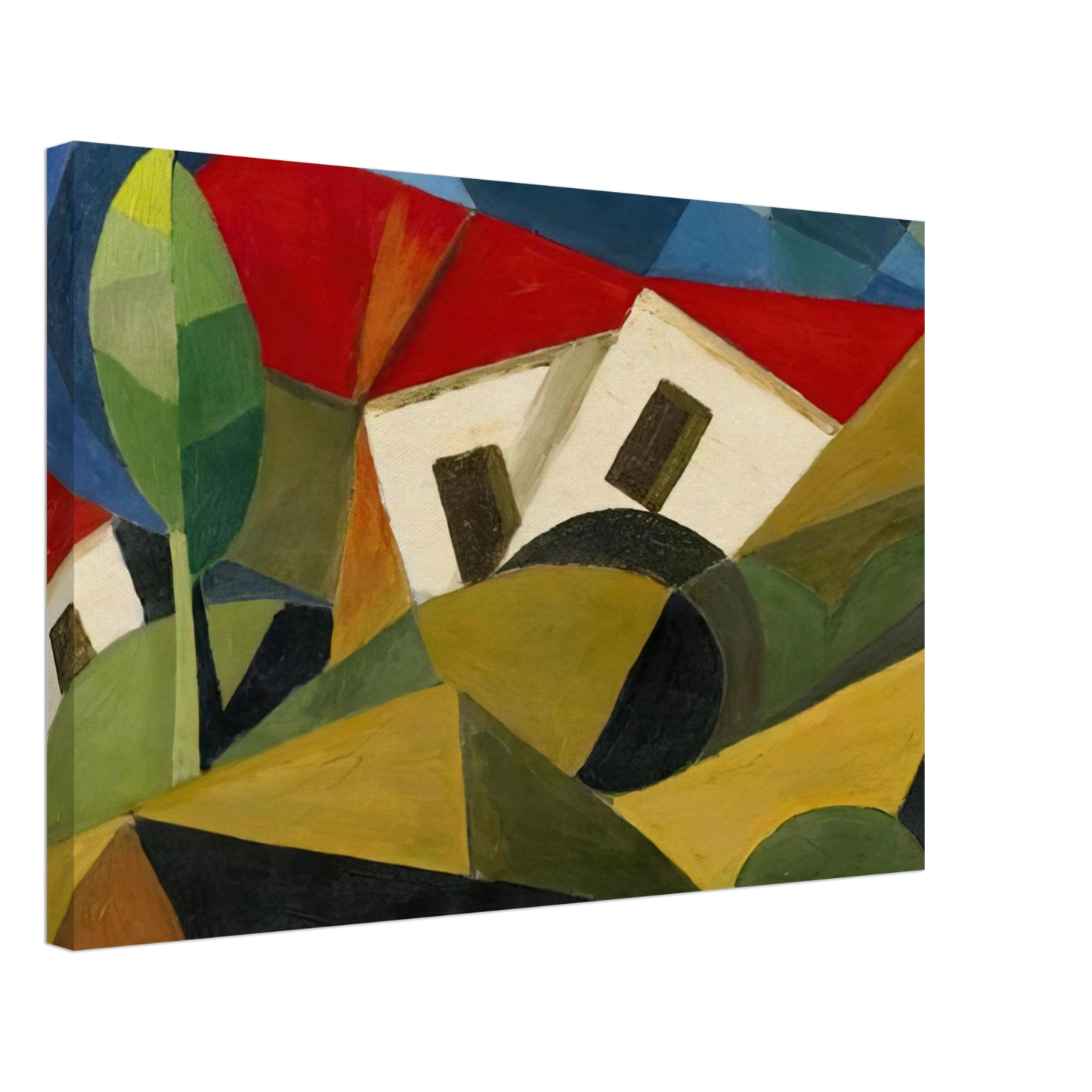 Enrico Prampolini - LANDSCAPE 1918 Canvas - 40x60 cm / 16x24 inches-canvas