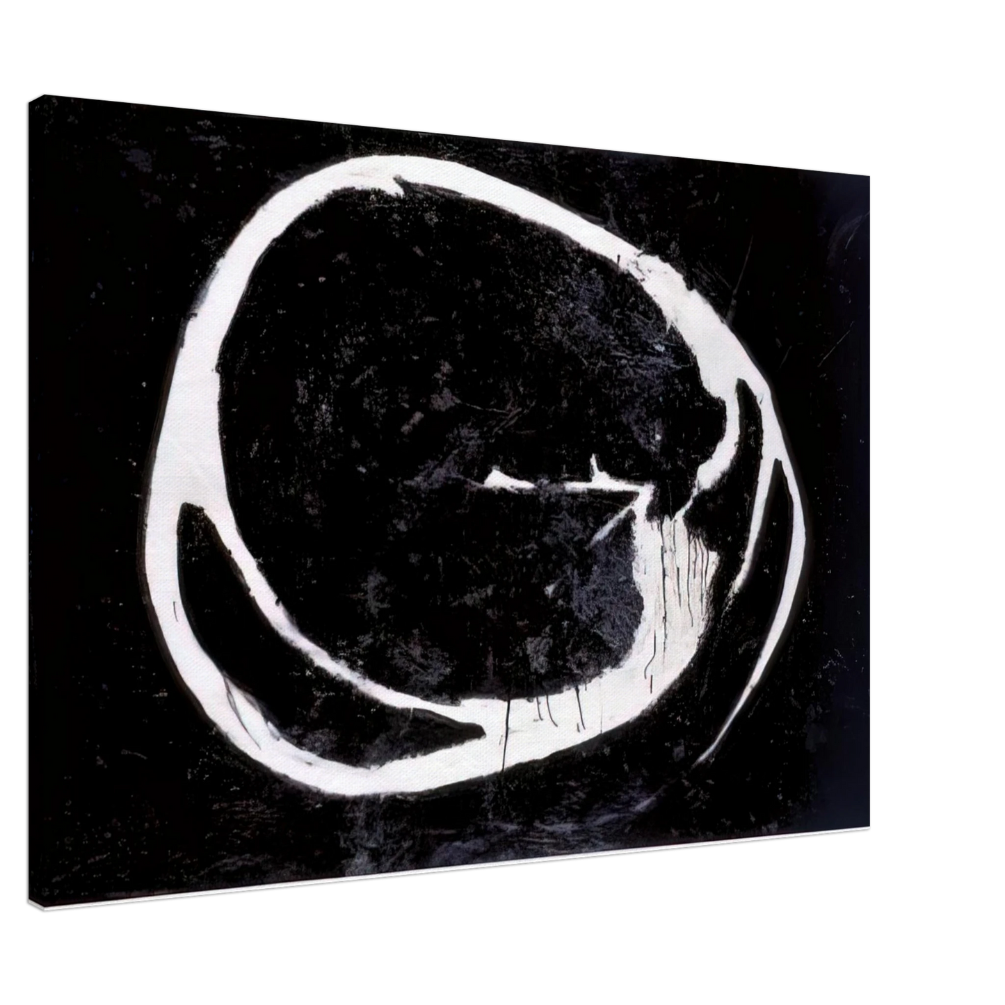 Jiro Yoshihara - Untitled - 1962 Canvas - 20x30 cm / 8x12 inches-canvas