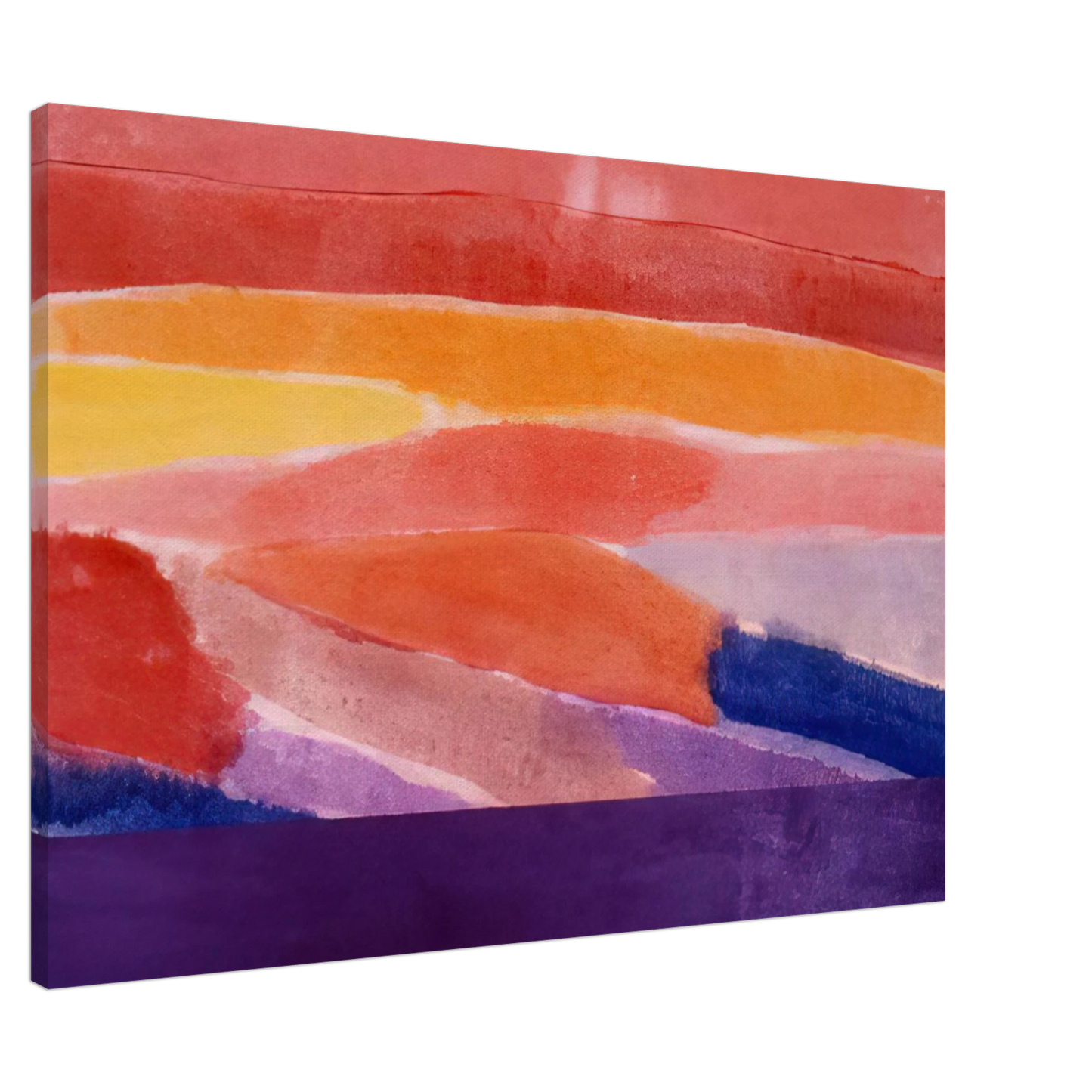 Ronnie Landfield - Surface Of Coral - 1981 Canvas - 20x30 cm / 8x12 inches-canvas