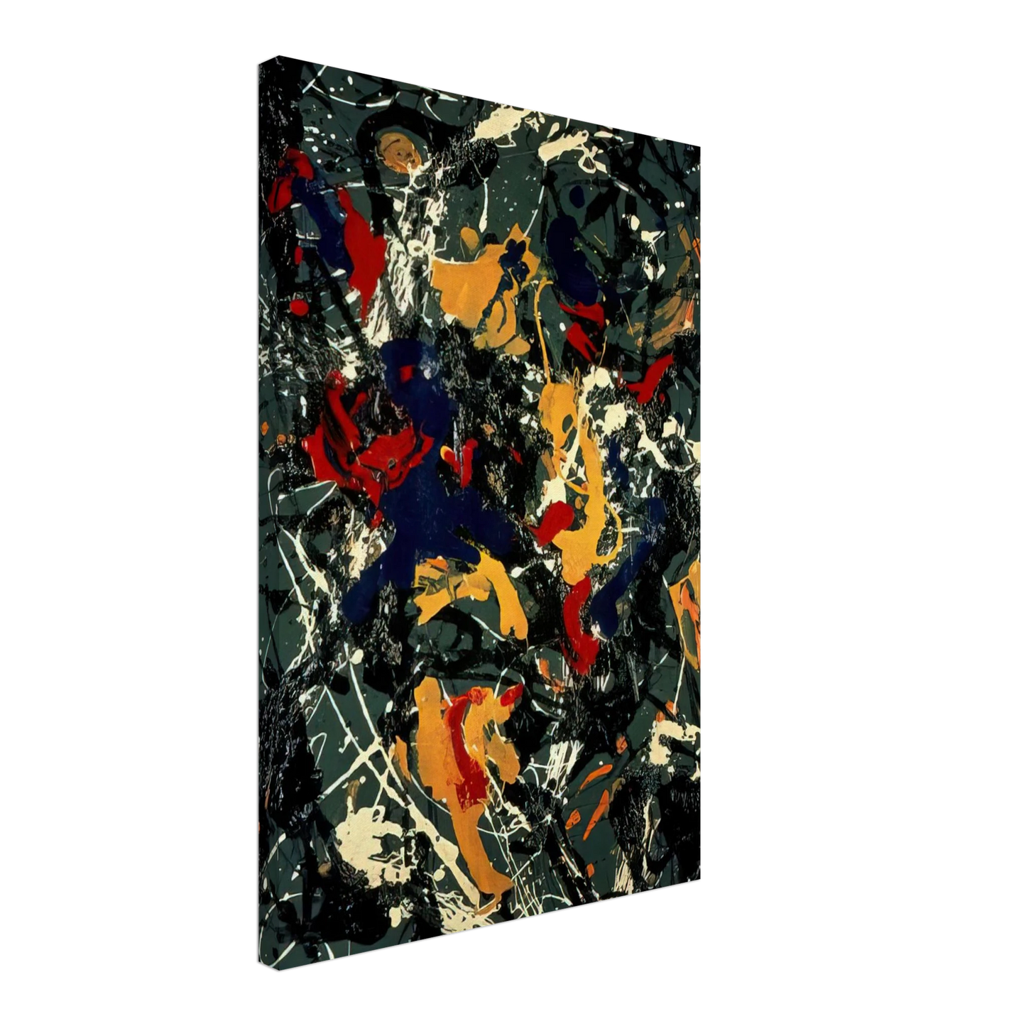 Jackson Pollock - NUMBER 3 1948 Canvas - 40x60 cm / 16x24 inches-canvas