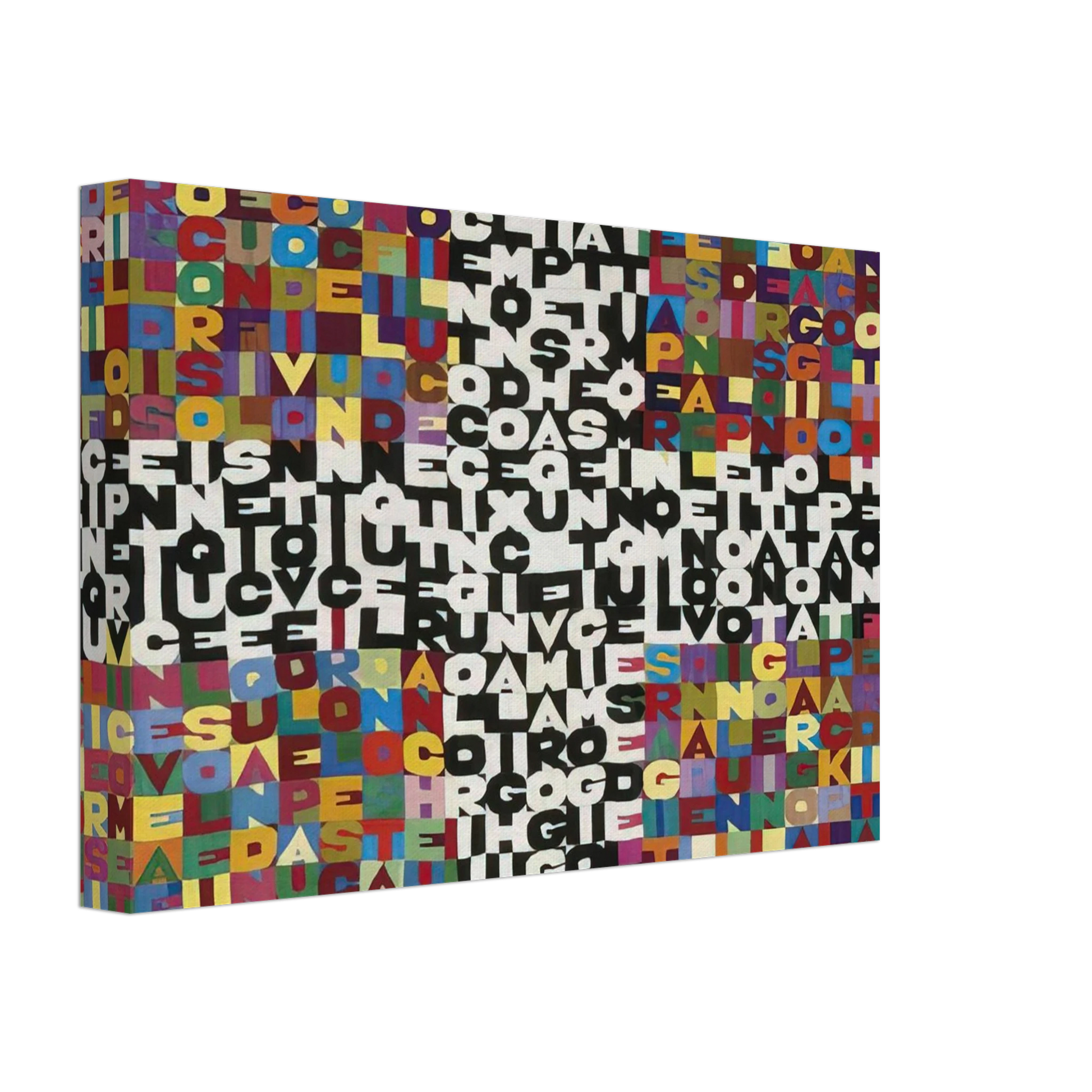 Alighiero Boetti - OGGI VENTICINQUESIMO GIORNO DEL SETTIMO MESE 1988 Canvas - 40x60 cm / 16x24 inches-canvas