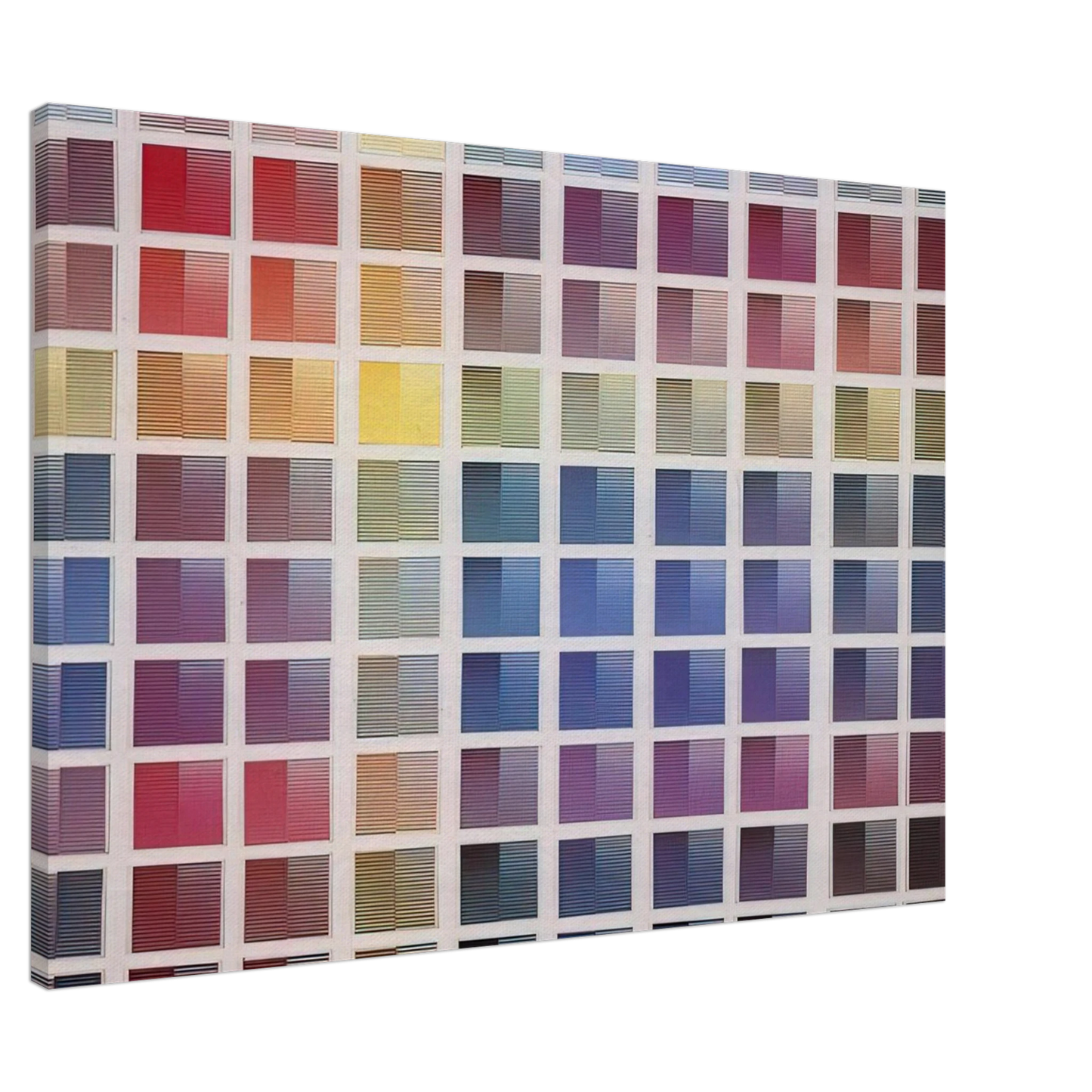 Dadamaino - La ricerca del colore - 1968 Canvas - 20x30 cm / 8x12 inches-canvas