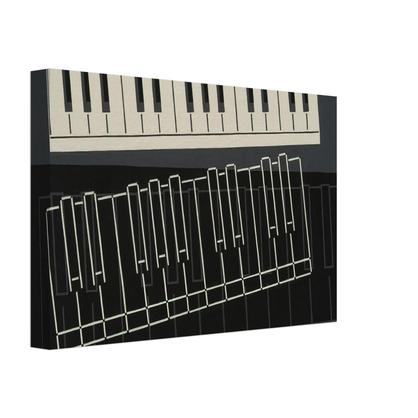 Josef Albers - PIANO KEYS 1932 Canvas - 70x100 cm / 28x40 inches-canvas