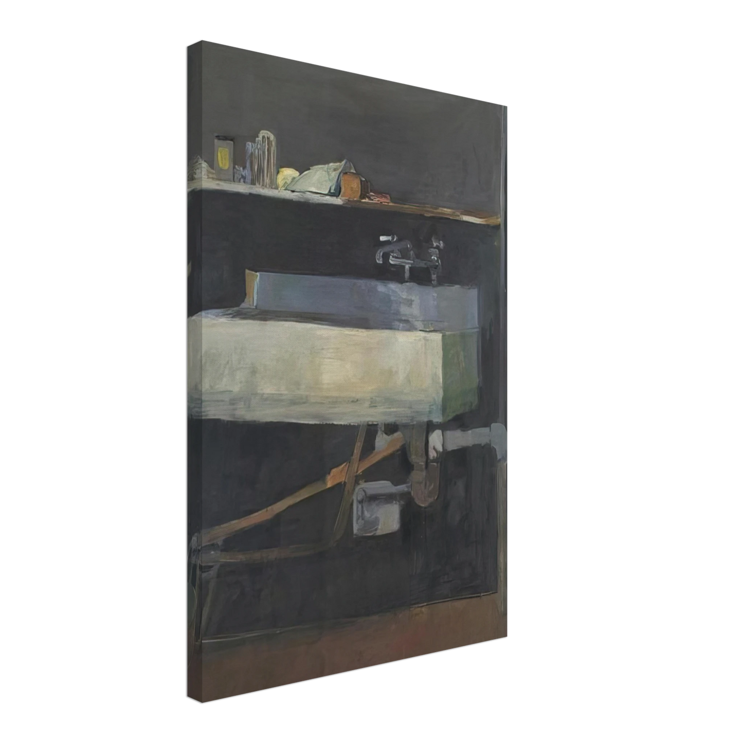 Richard Diebenkorn - Corner of Studio â€“ Sink Canvas - 40x60 cm / 16x24 inches-canvas