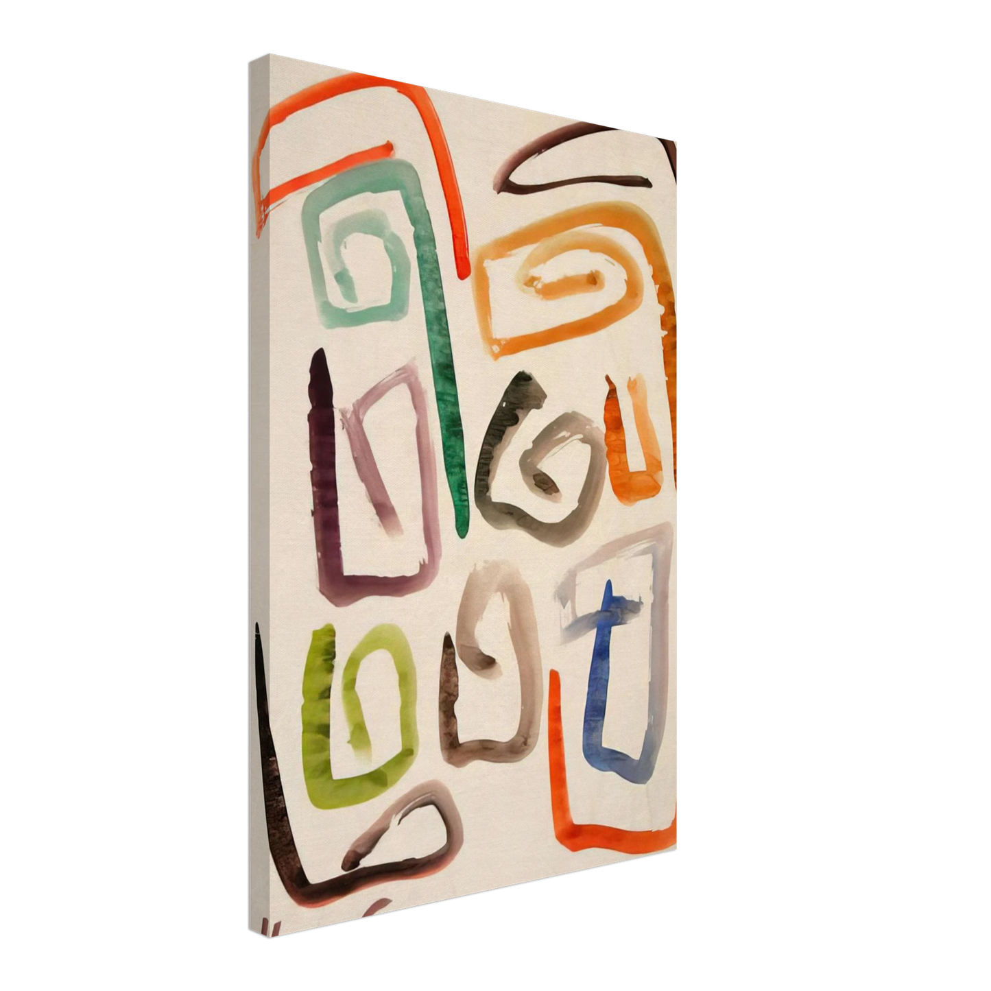 William Saroyan - #3 March 10, 1963 NYC - 1963 Canvas - 40x60 cm / 16x24 inches-canvas