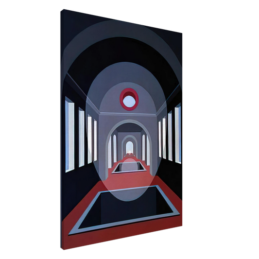 Clarence Holbrook Carter - Transection #15 - 1972 Canvas - 20x30 cm / 8x12 inches-canvas