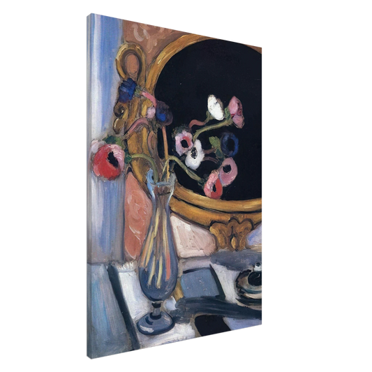 Henri Matisse - ANEMONE AND MIRROR 1920 Canvas - 20x30 cm / 8x12 inches-canvas