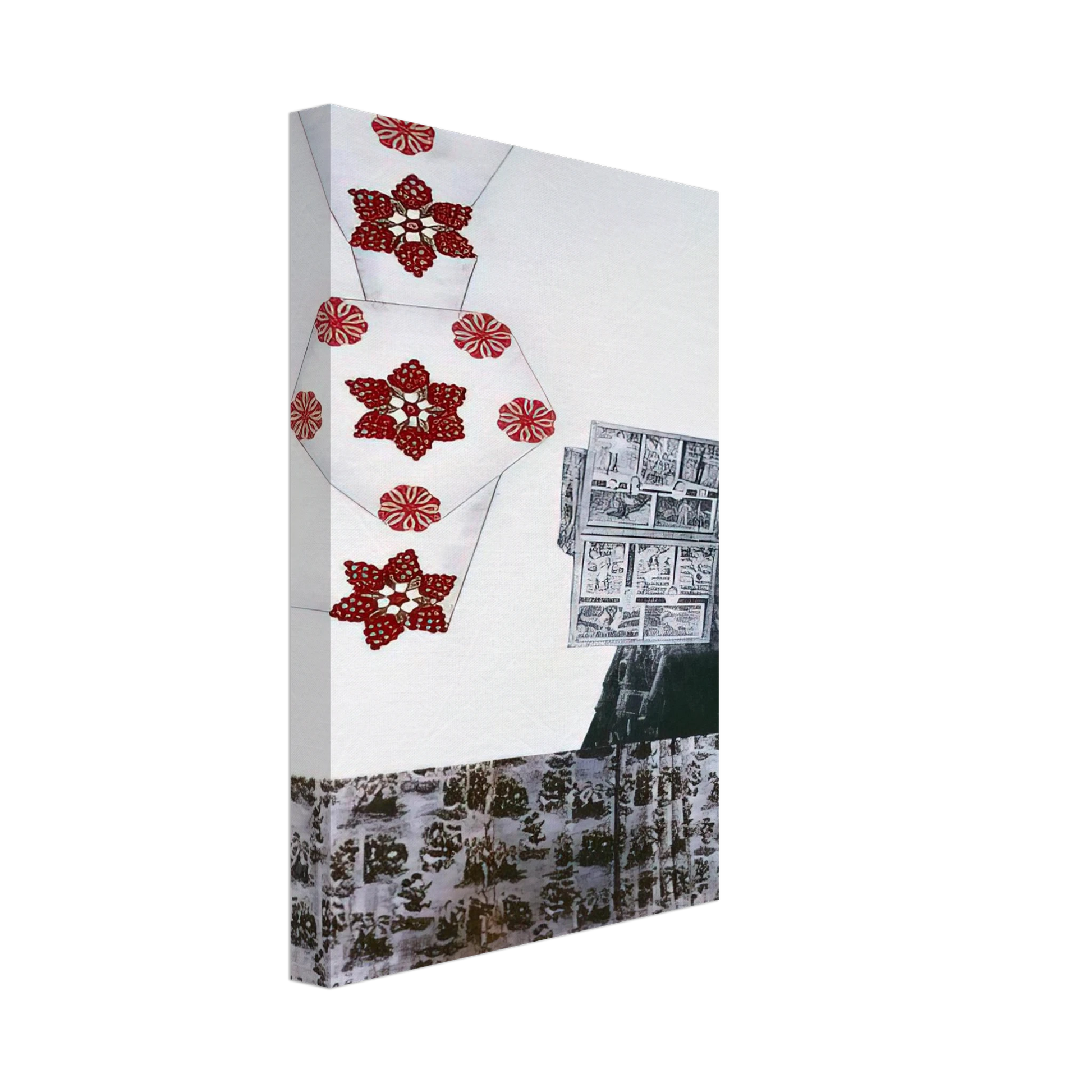 Robert Rauschenberg - PARK ROCI MEXICO 1985 Canvas - 40x60 cm / 16x24 inches-canvas