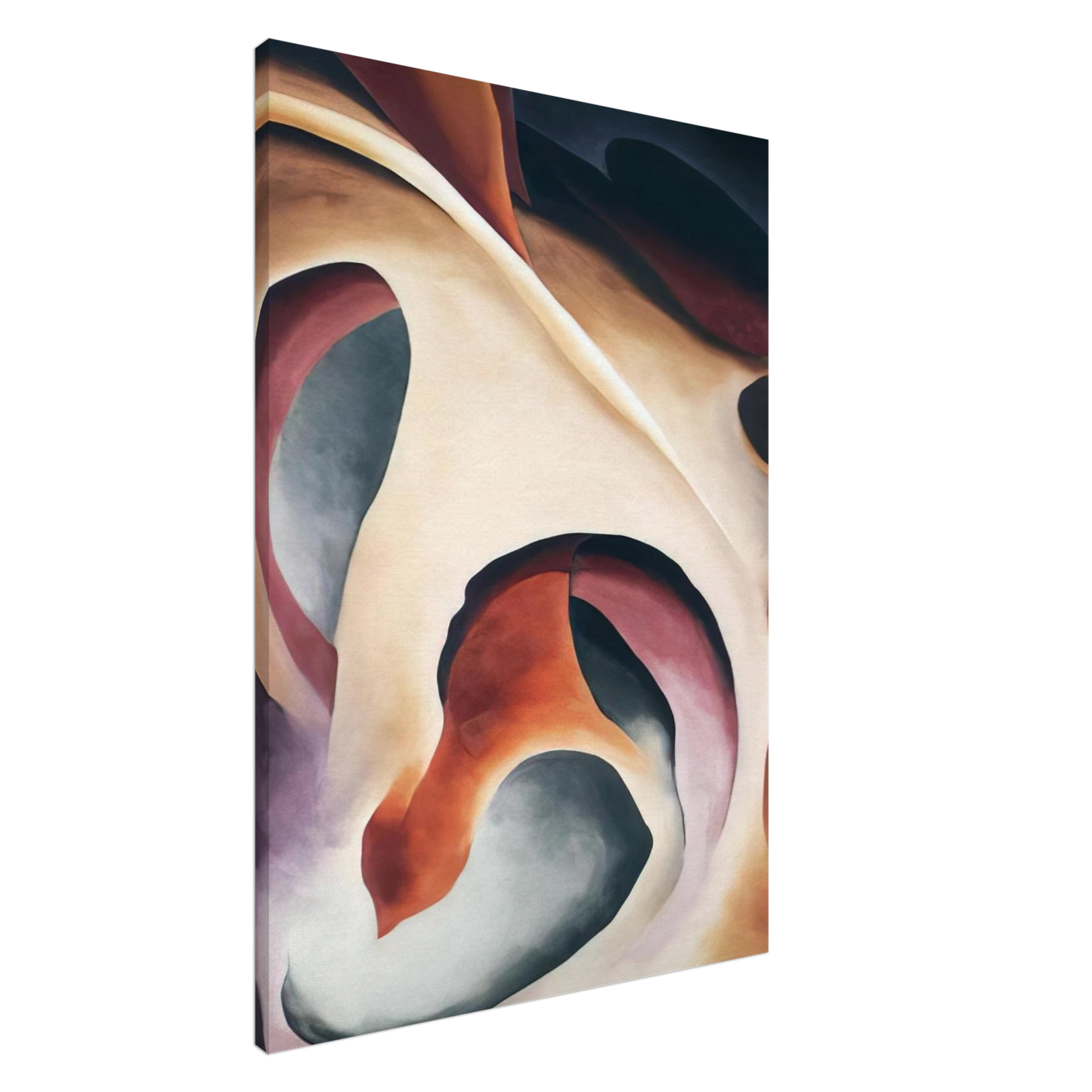 Georgia O'Keeffe - Leaf Motif 2 Canvas - 20x30 cm / 8x12 inches-canvas