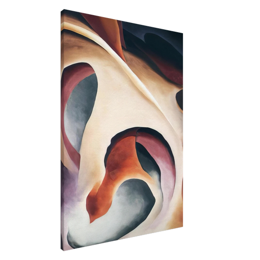 Georgia O'Keeffe - Leaf Motif 2 Canvas - 20x30 cm / 8x12 inches-canvas