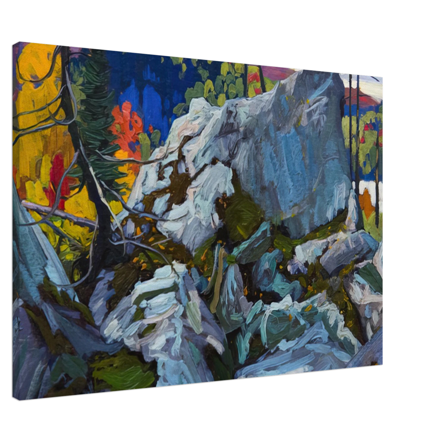 Lawren Harris - Autumn Batchewana - 1918 Canvas - 20x30 cm / 8x12 inches-canvas