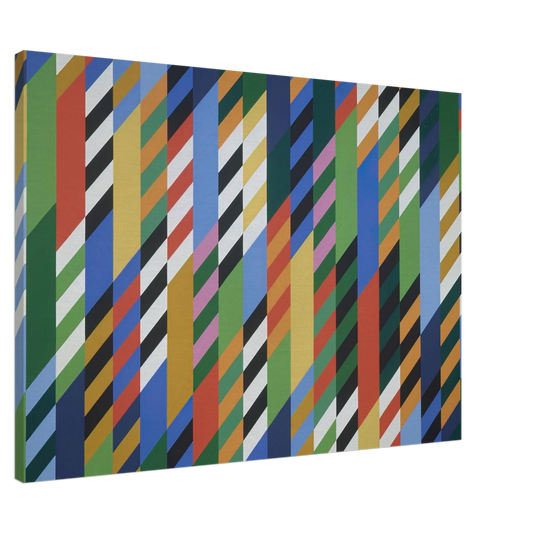 Bridget Riley - CONVERSATION 1992 Canvas - 20x30 cm / 8x12 inches-canvas