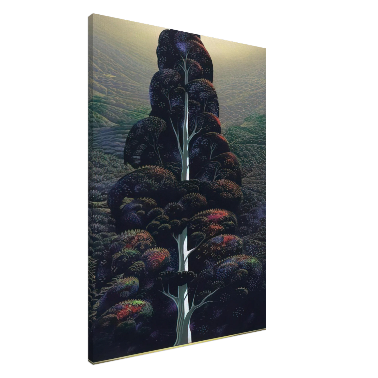 Eyvind Earle - Reaching for the Sky Canvas - 20x30 cm / 8x12 inches-canvas