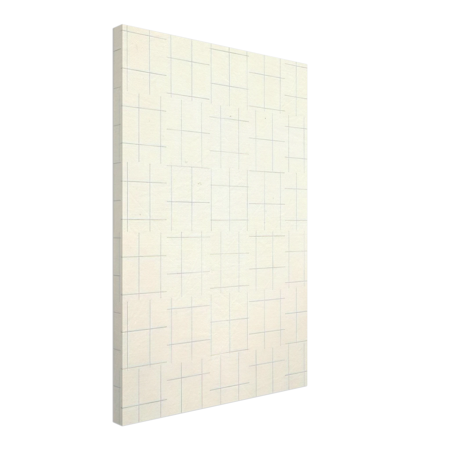 Francois Morellet - Two Warps and Wefts of Short Lines 0Â° 90Â° - 1956 Canvas - 70x100 cm / 28x40 inches-canvas