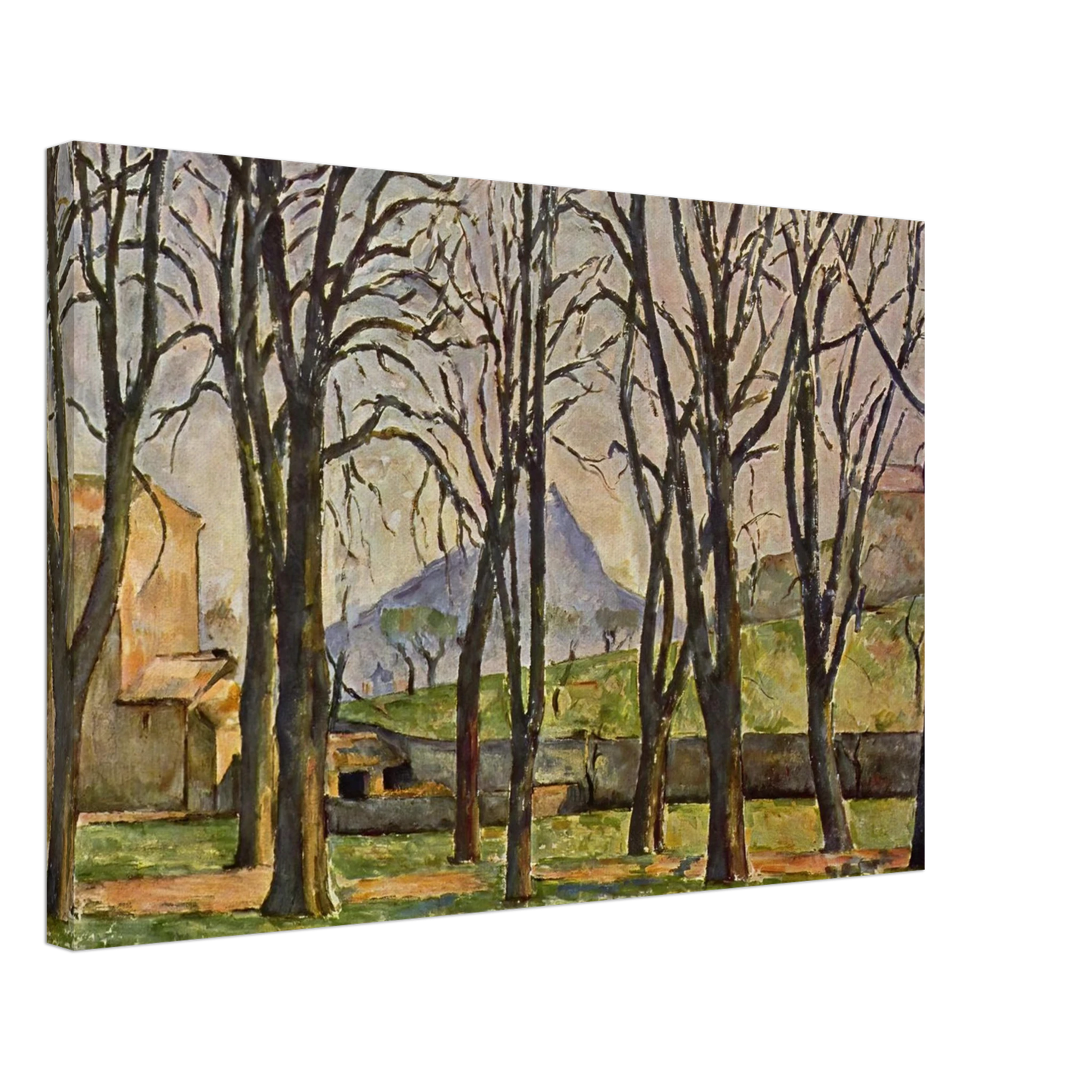Paul Cezanne - Chestnut Trees at the Jas de Bouffan Canvas - 70x100 cm / 28x40 inches-canvas