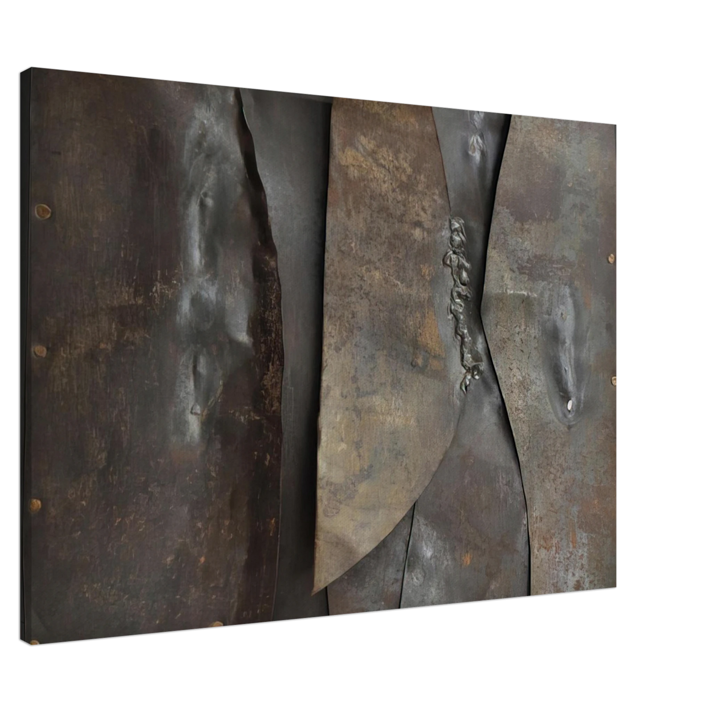 Alberto Burri - Iron - 1960 Canvas - 20x30 cm / 8x12 inches-canvas