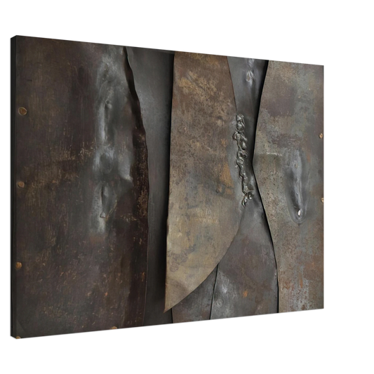Alberto Burri - Iron - 1960 Canvas - 20x30 cm / 8x12 inches-canvas