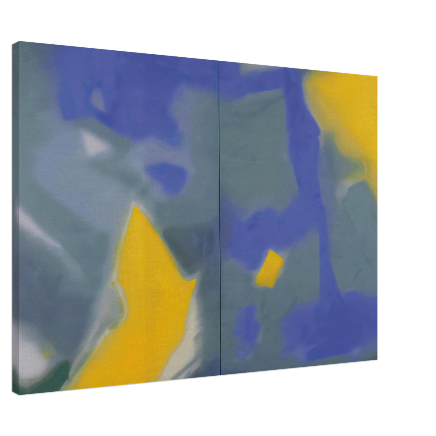 Esteban Vicente - DIPTYCH 1987 Canvas - 20x30 cm / 8x12 inches-canvas