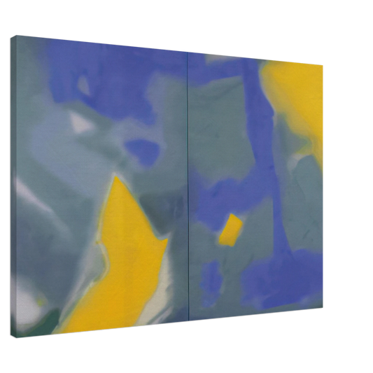 Esteban Vicente - DIPTYCH 1987 Canvas - 20x30 cm / 8x12 inches-canvas