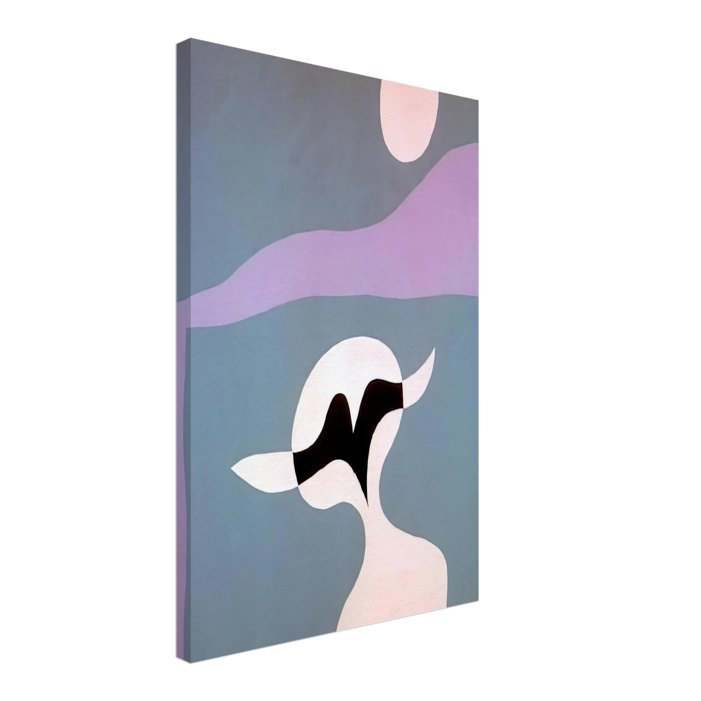 Jean Arp - Man, mustache, navel Canvas - 70x100 cm / 28x40 inches-canvas