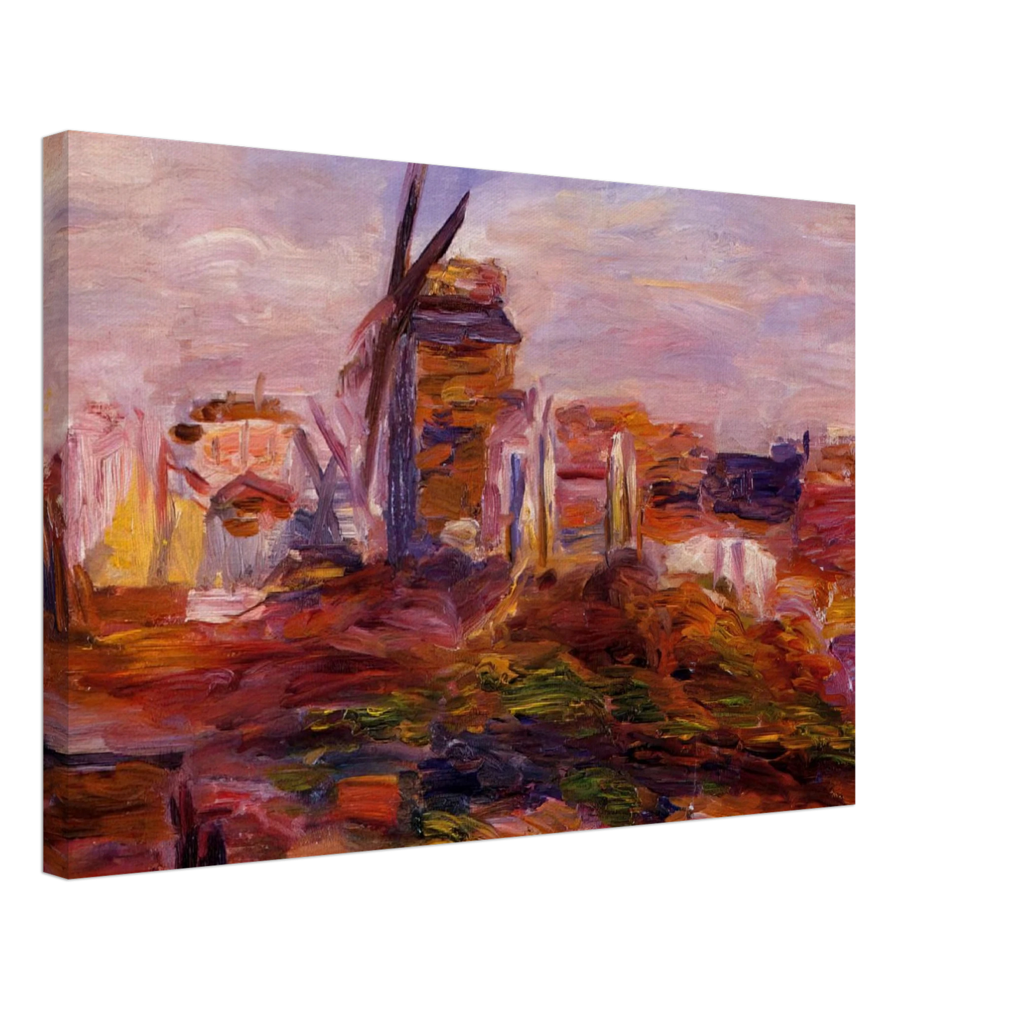 Pierre-Auguste Renoir - Windmill Canvas - 70x100 cm / 28x40 inches-canvas