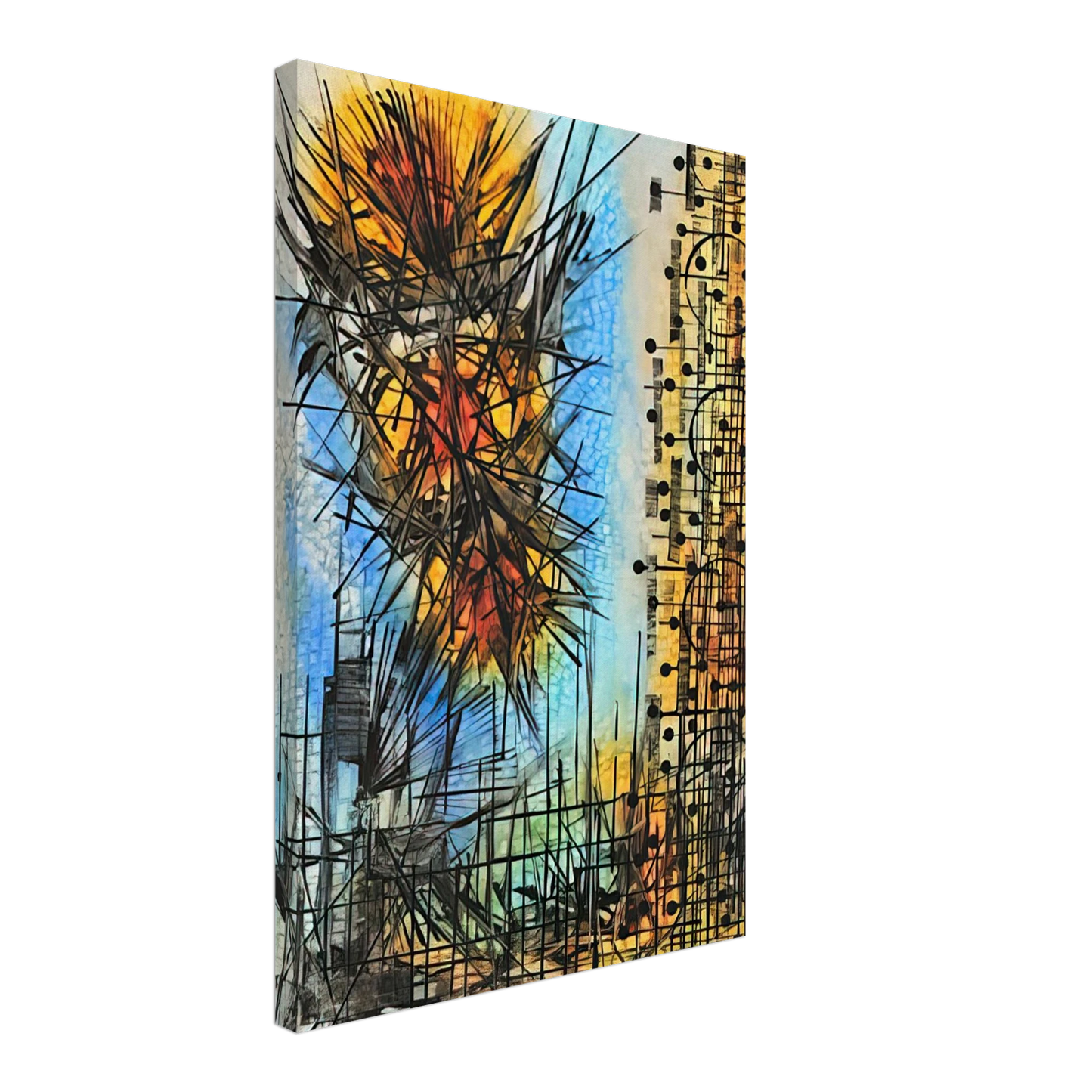 Jimmy Ernst - Observation VII - 1965 Canvas - 40x60 cm / 16x24 inches-canvas