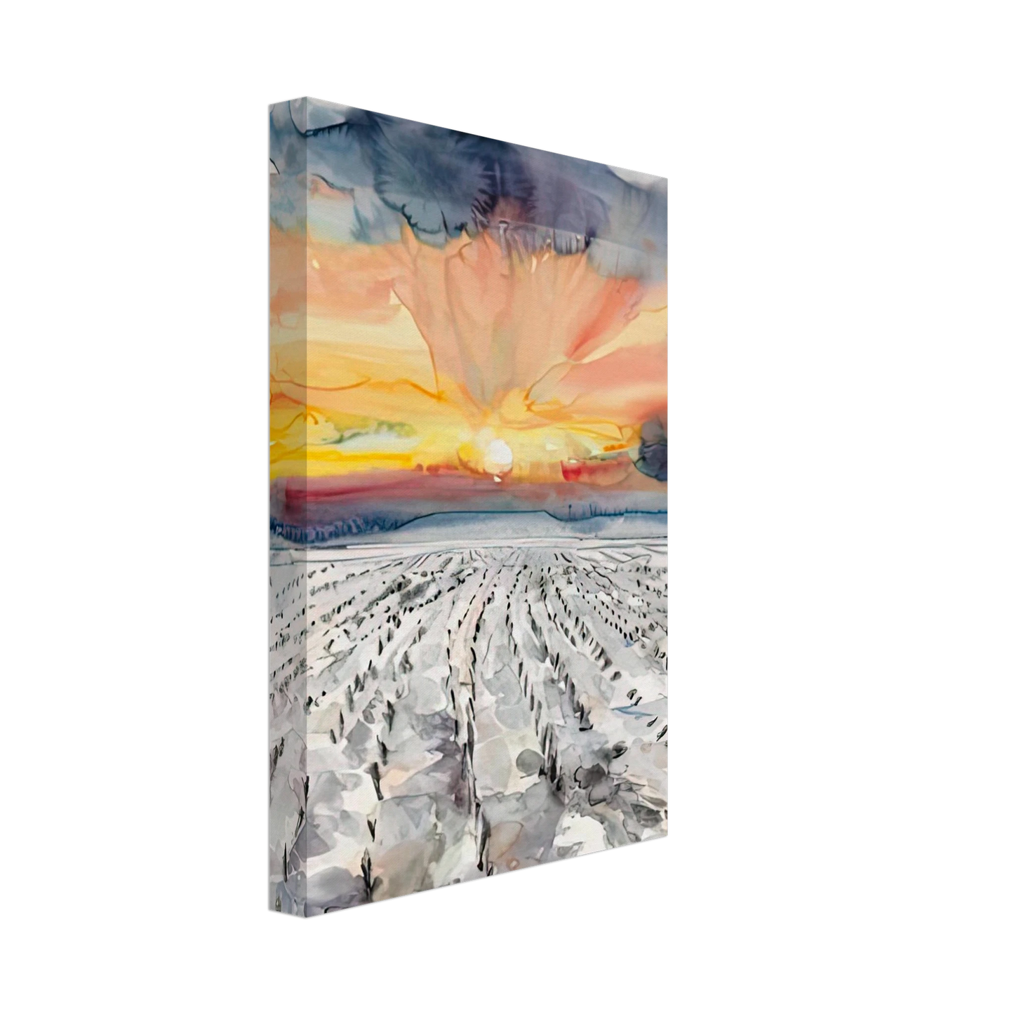 Anselm Kiefer - THE EVENING OF ALL DAYS THE DAY OF ALL EVENINGS 2014 Canvas - 70x100 cm / 28x40 inches-canvas