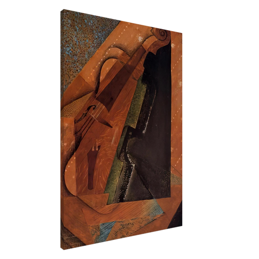 Juan Gris - THE VIOLIN 1914 Canvas - 20x30 cm / 8x12 inches-canvas