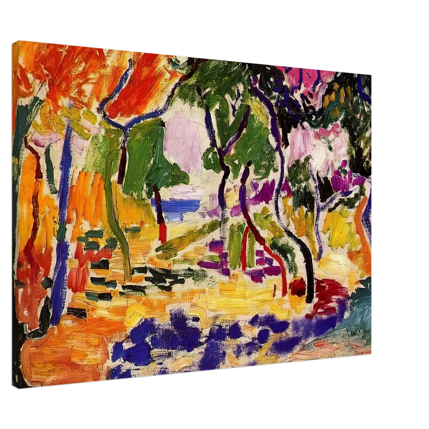Henri Matisse - COUNTRYSIDE AT COLLIOURE 1905 Canvas - 20x30 cm / 8x12 inches-canvas