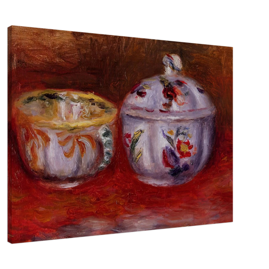 Pierre-Auguste Renoir - Still Life with Fruit Bowl Canvas - 20x30 cm / 8x12 inches-canvas