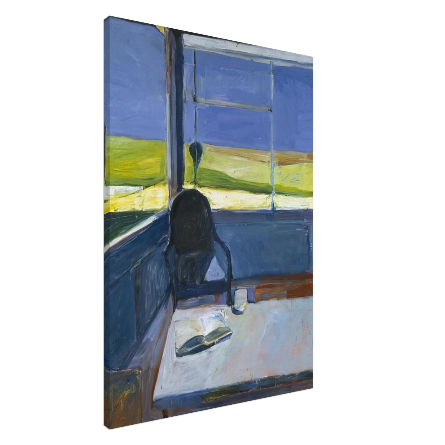 Richard Diebenkorn - Interior with Book Canvas - 20x30 cm / 8x12 inches-canvas