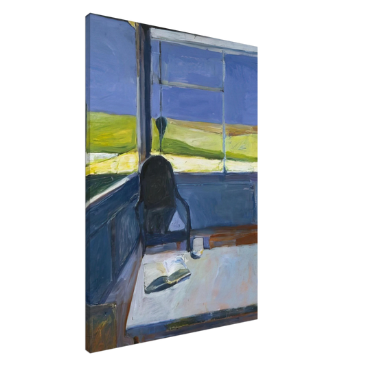 Richard Diebenkorn - Interior with Book Canvas - 20x30 cm / 8x12 inches-canvas