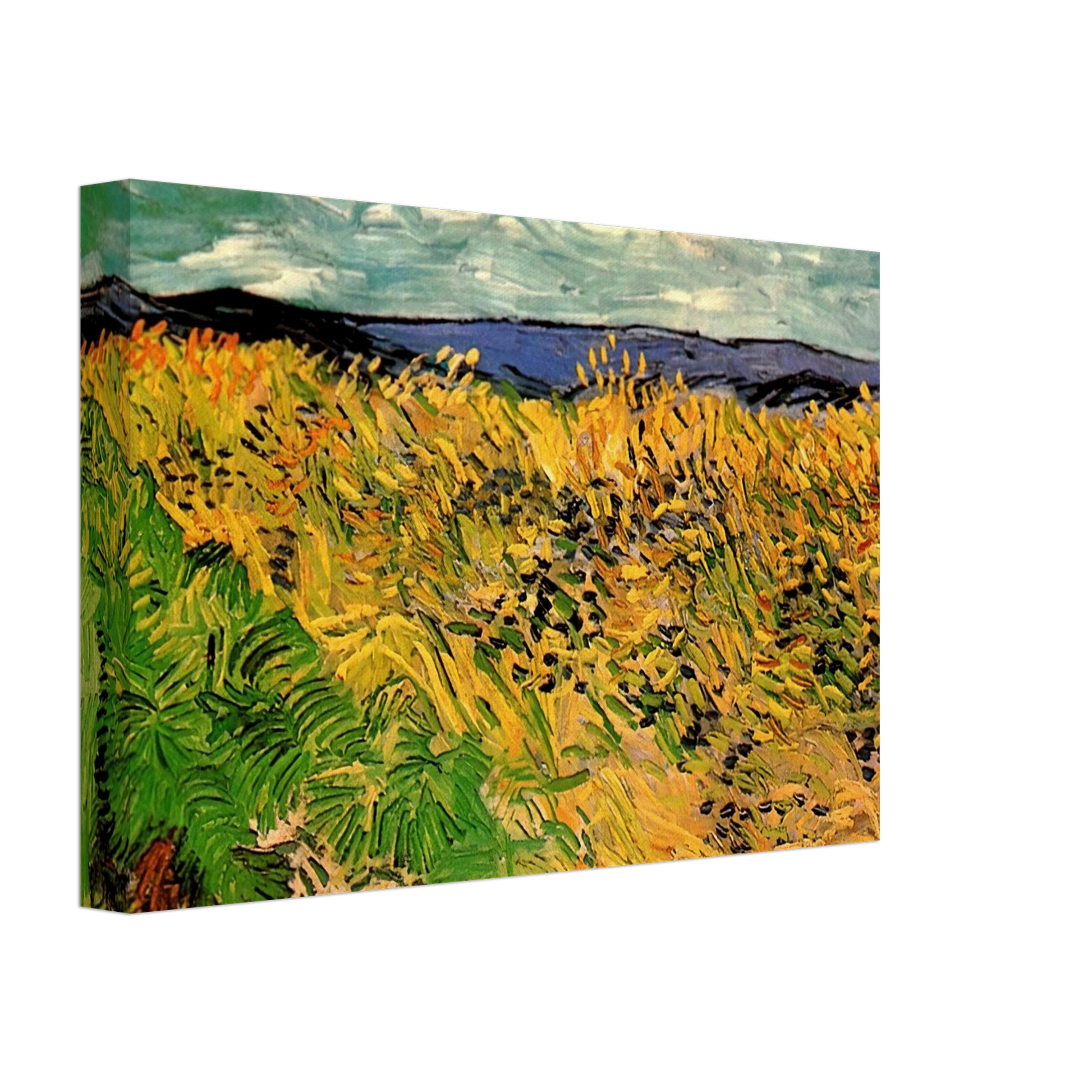 Vincent van Gogh - Wheat Field with Cornflowers Canvas - 40x60 cm / 16x24 inches-canvas