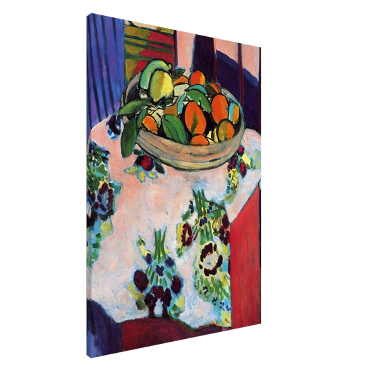 Henri Matisse - BASKET WITH ORANGES 1913 Canvas - 20x30 cm / 8x12 inches-canvas