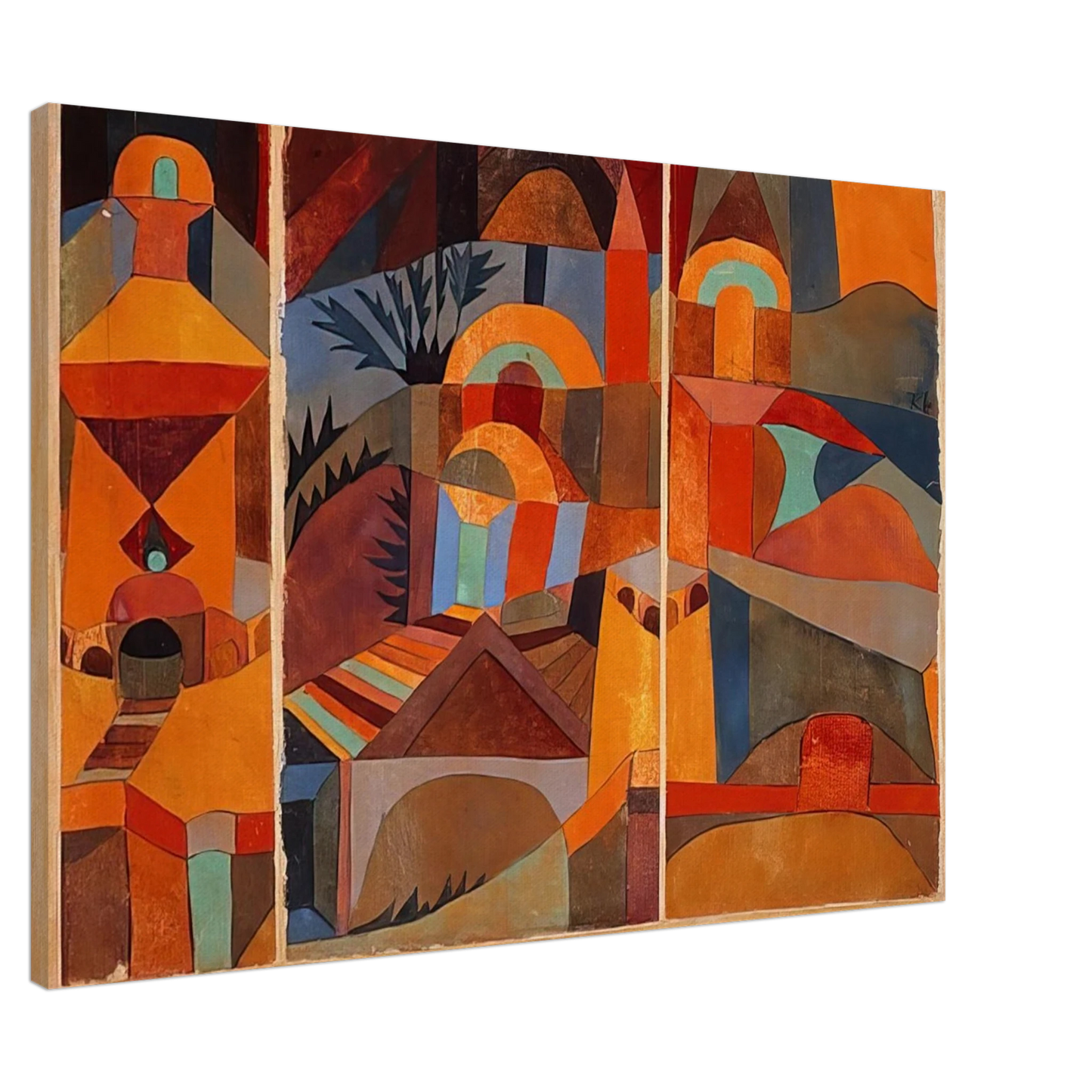 Paul Klee - TEMPLE GARDENS 1920 Canvas - Default Title-canvas