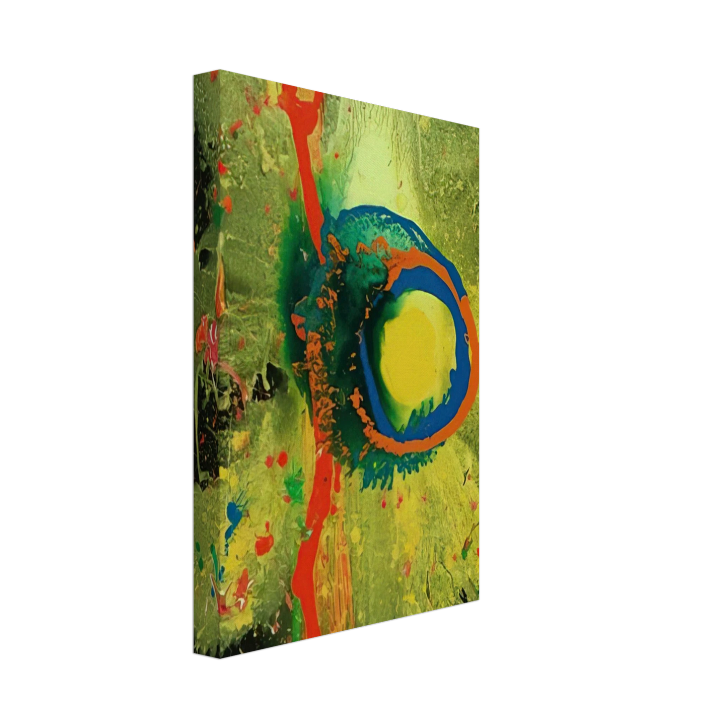 John Hoyland - Survivor Man 17.08.08 - 2008 Canvas - 40x60 cm / 16x24 inches-canvas
