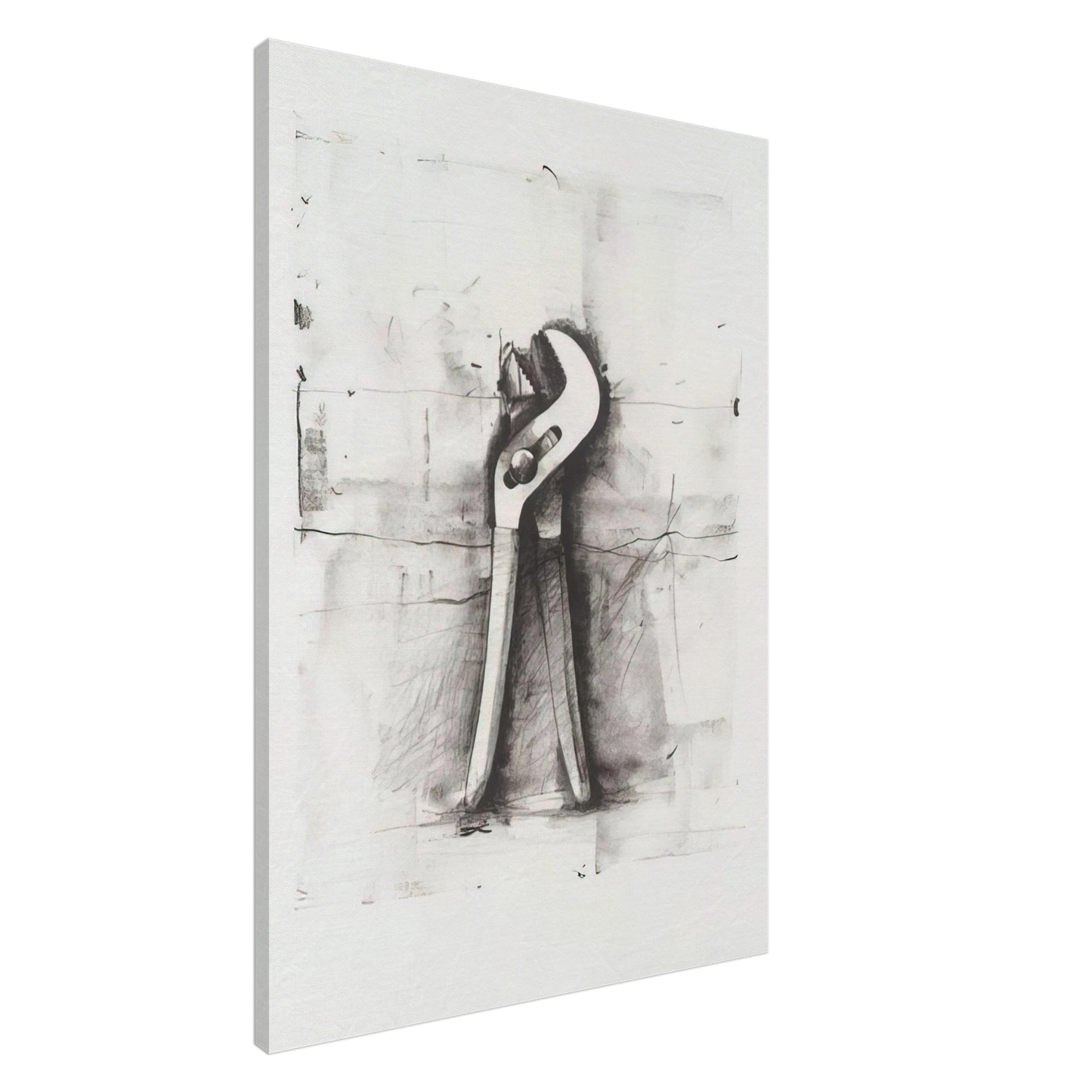 Jim Dine - UNTITLED FROM TEN WINTER TOOLS 1973 Canvas - 20x30 cm / 8x12 inches-canvas