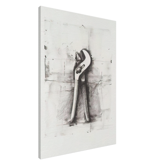 Jim Dine - UNTITLED FROM TEN WINTER TOOLS 1973 Canvas - 20x30 cm / 8x12 inches-canvas