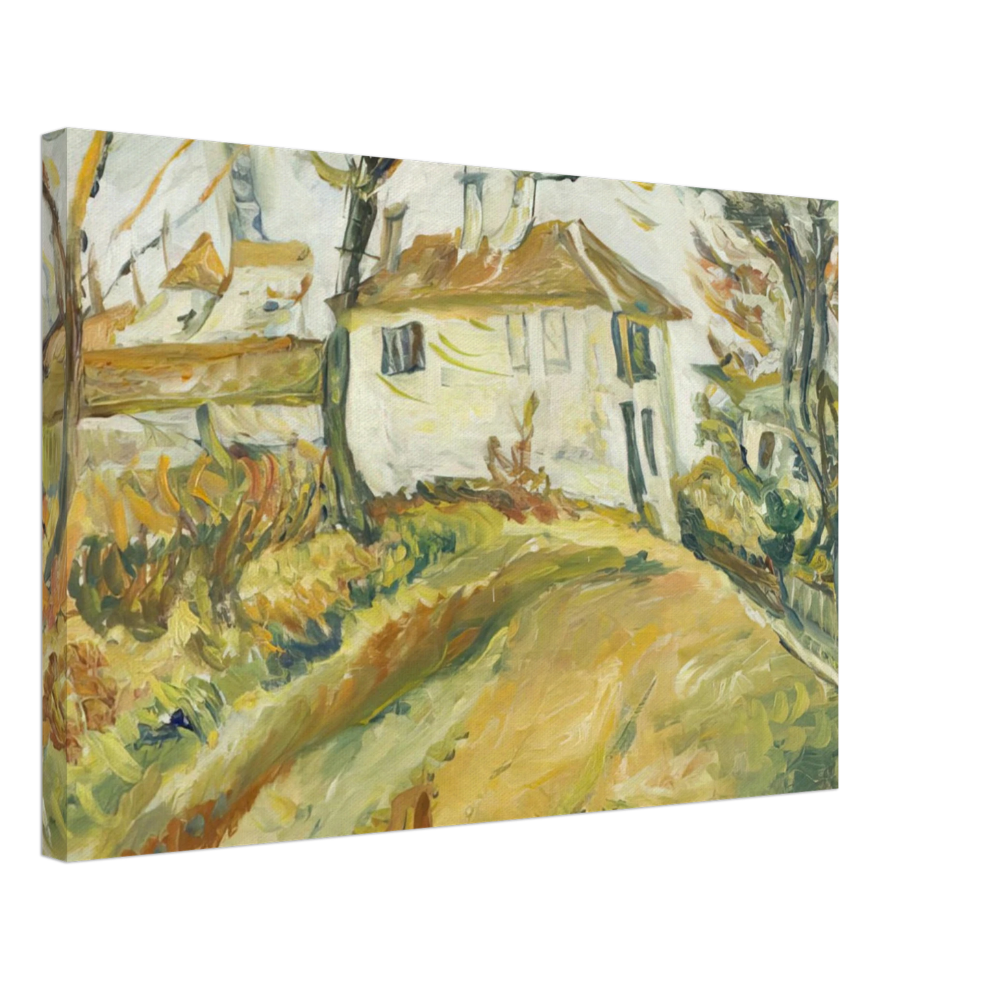 Chaim Soutine - WHITE HOUSE ON A HILL Canvas - 40x60 cm / 16x24 inches-canvas