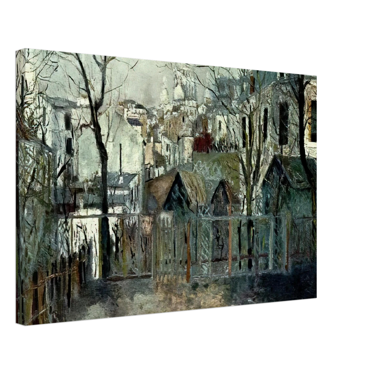 Maurice Utrillo - RENOIR S GARDEN Canvas - 40x60 cm / 16x24 inches-canvas