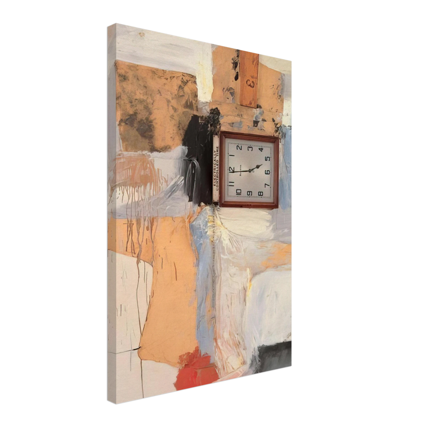 Robert Rauschenberg - THIRD TIME PAINTING 1961 Canvas - 70x100 cm / 28x40 inches-canvas