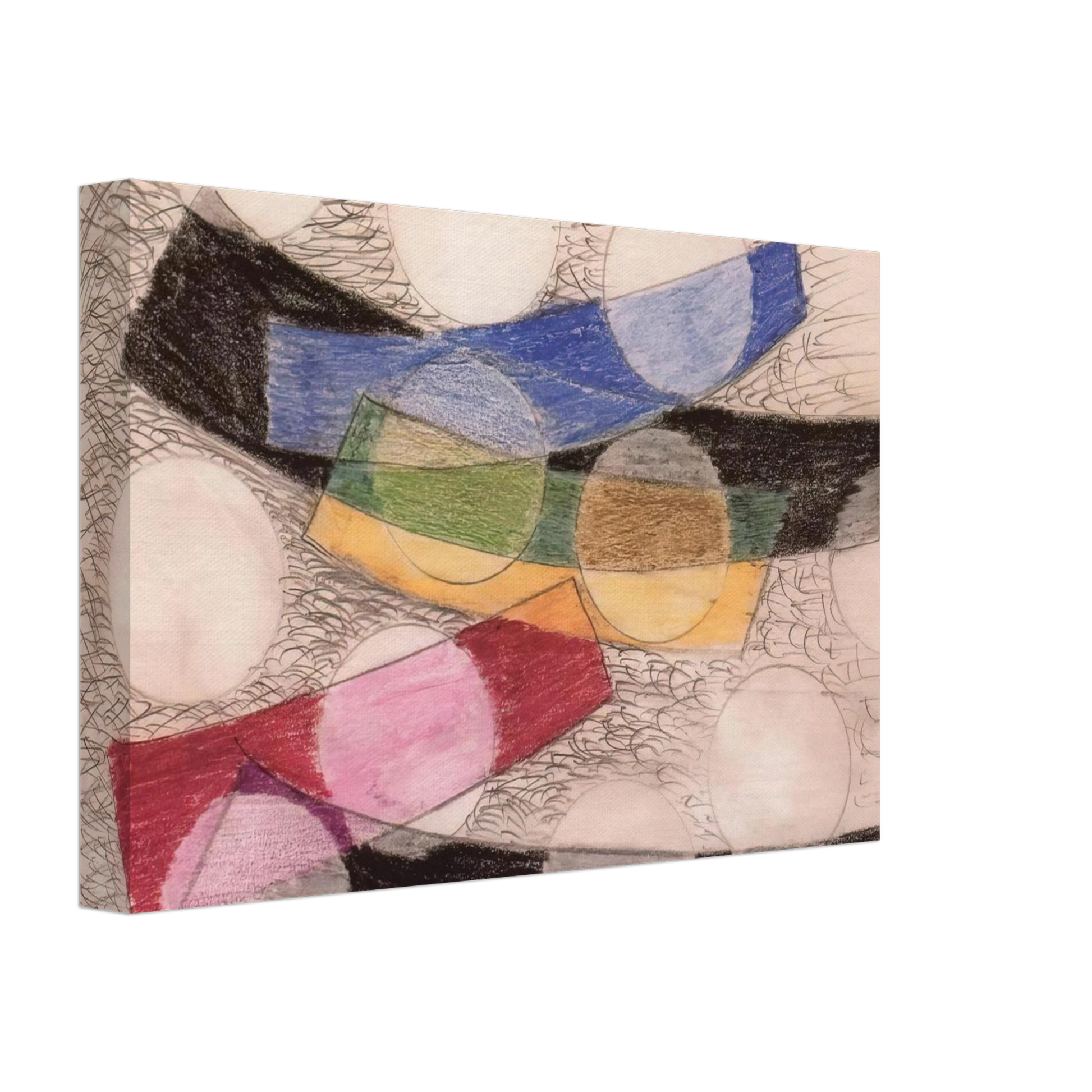 Laszlo Moholy-Nagy - Floating Forms Canvas - 40x60 cm / 16x24 inches-canvas