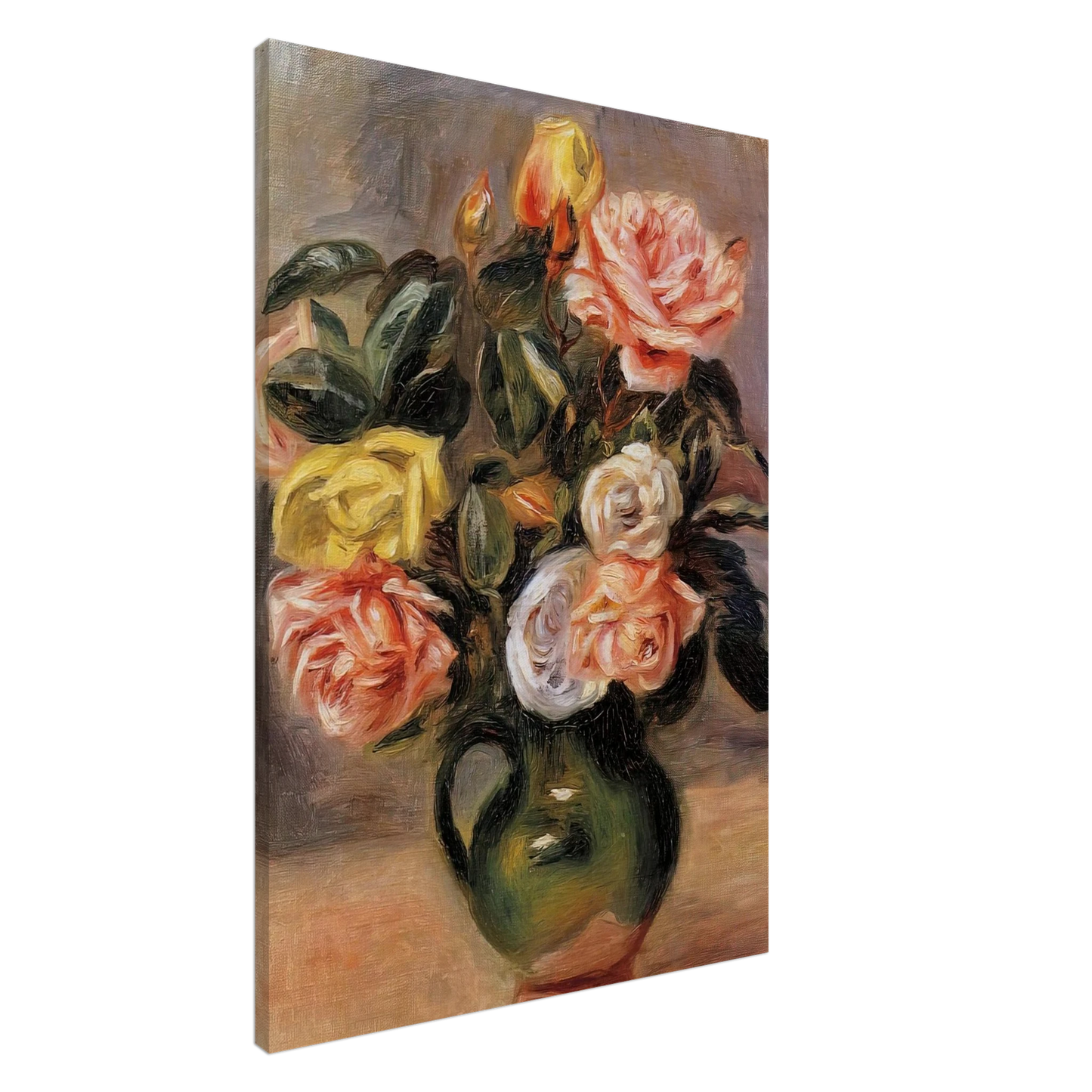 Pierre-Auguste Renoir - Bouquet of Roses Canvas - 20x30 cm / 8x12 inches-canvas