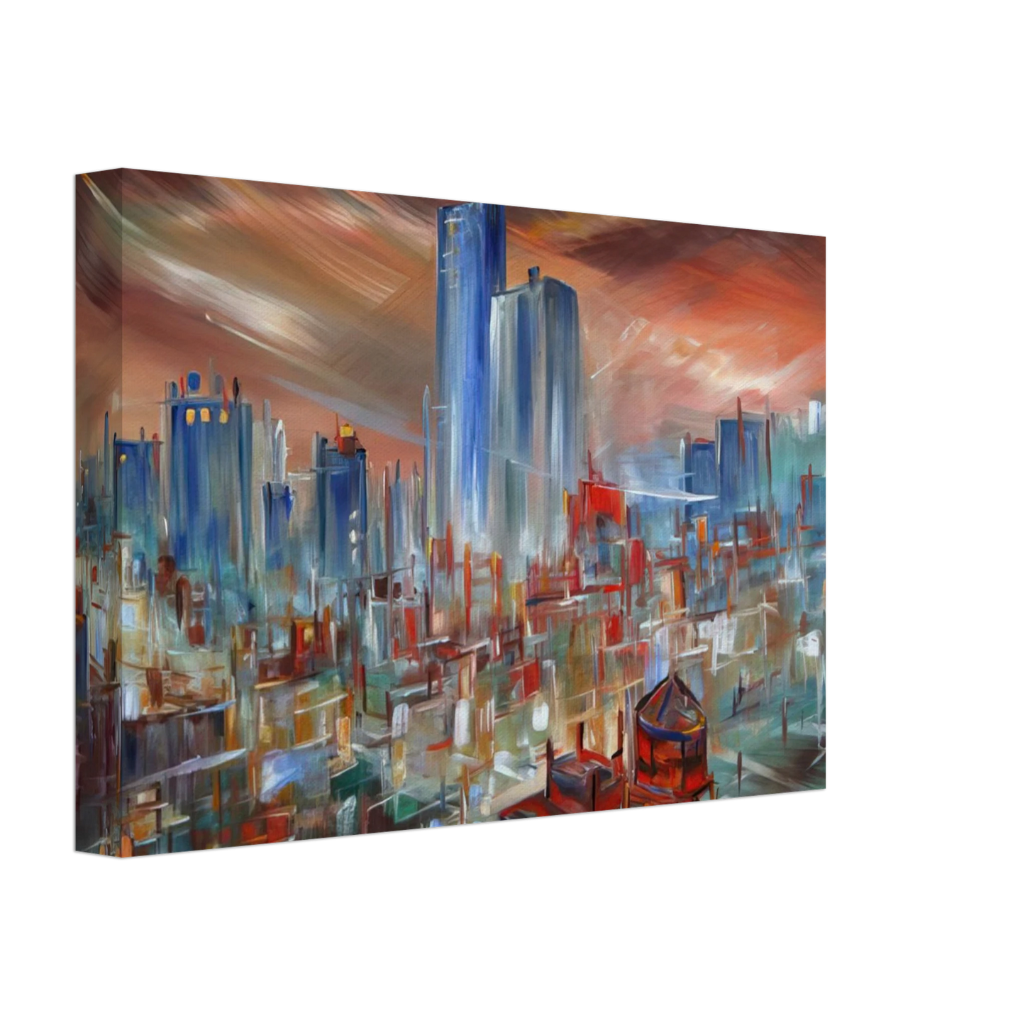 Konrad Zuse - Big City Canvas - 70x100 cm / 28x40 inches-canvas