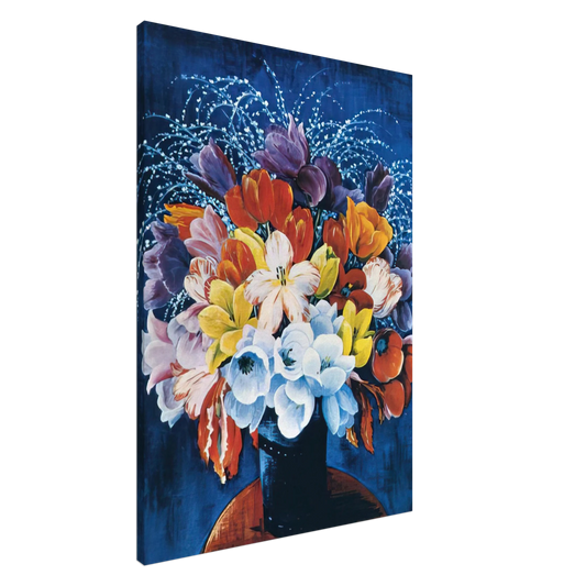 Moise Kisling - BOUQUET OF TULIPS Canvas - 20x30 cm / 8x12 inches-canvas
