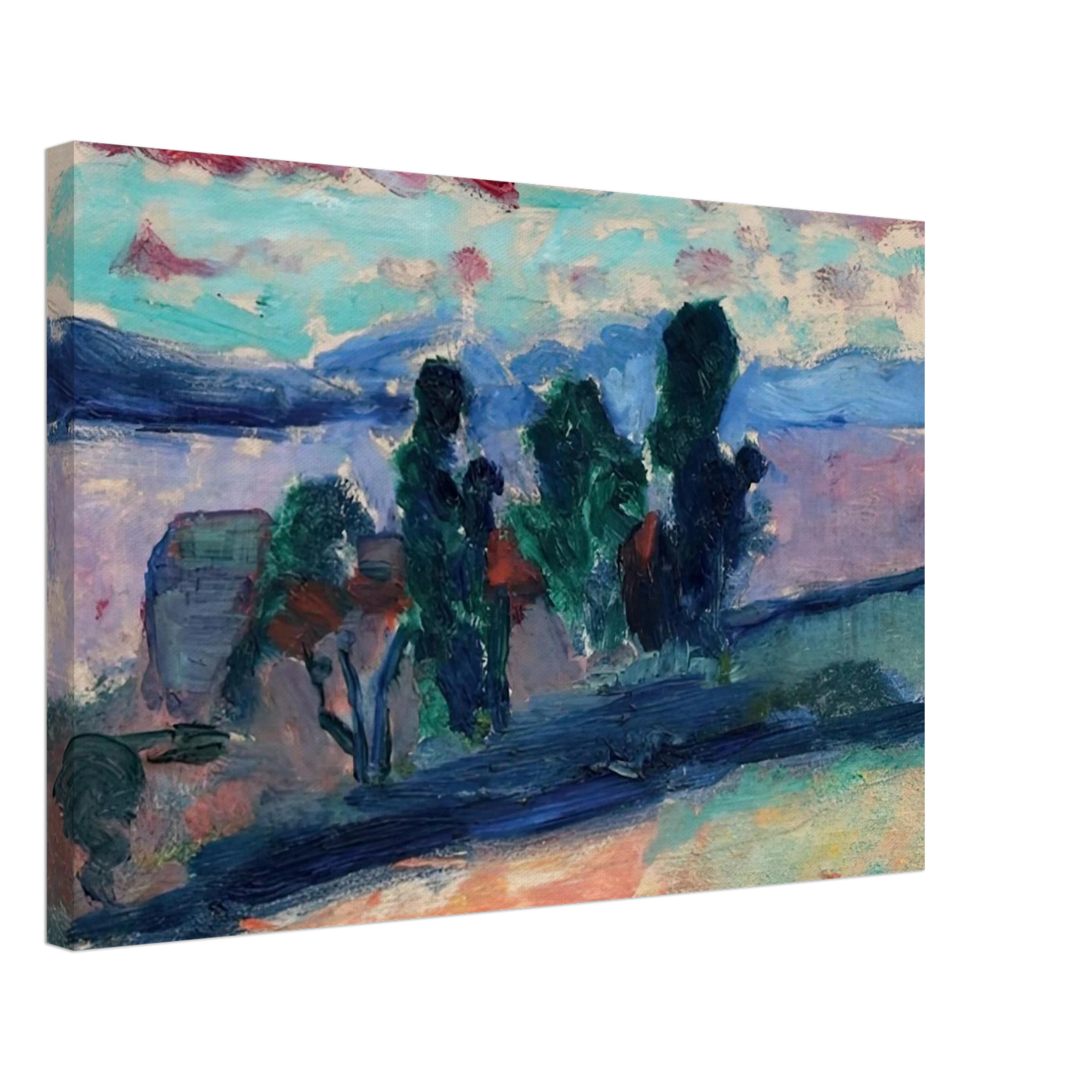 Henri Matisse - PAYSAGE DE SAINT TROPEZ AU CREPUSCULE 1904 Canvas - 40x60 cm / 16x24 inches-canvas