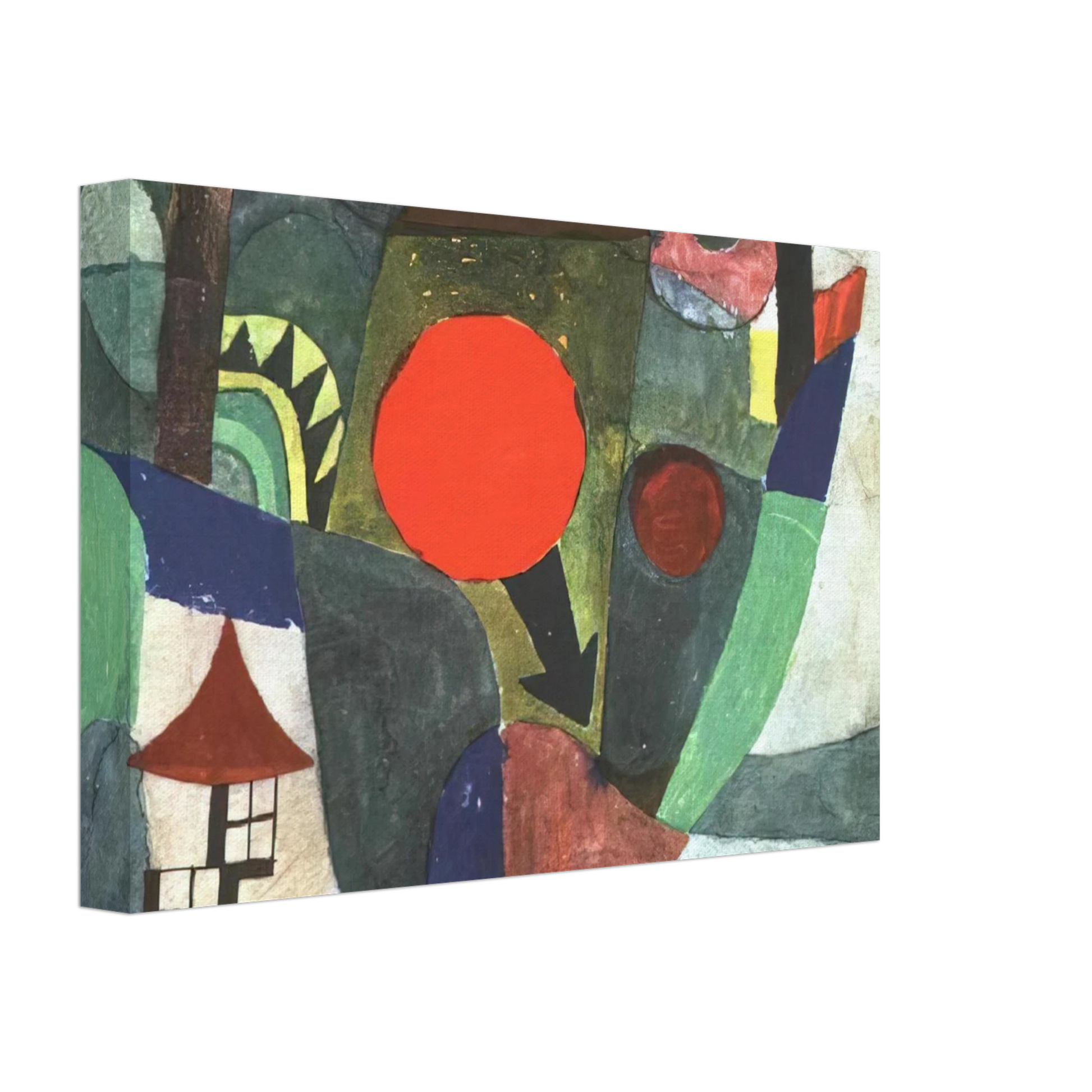 Paul Klee - WITH THE SETTING SUN 1919 Canvas - 40x60 cm / 16x24 inches-canvas