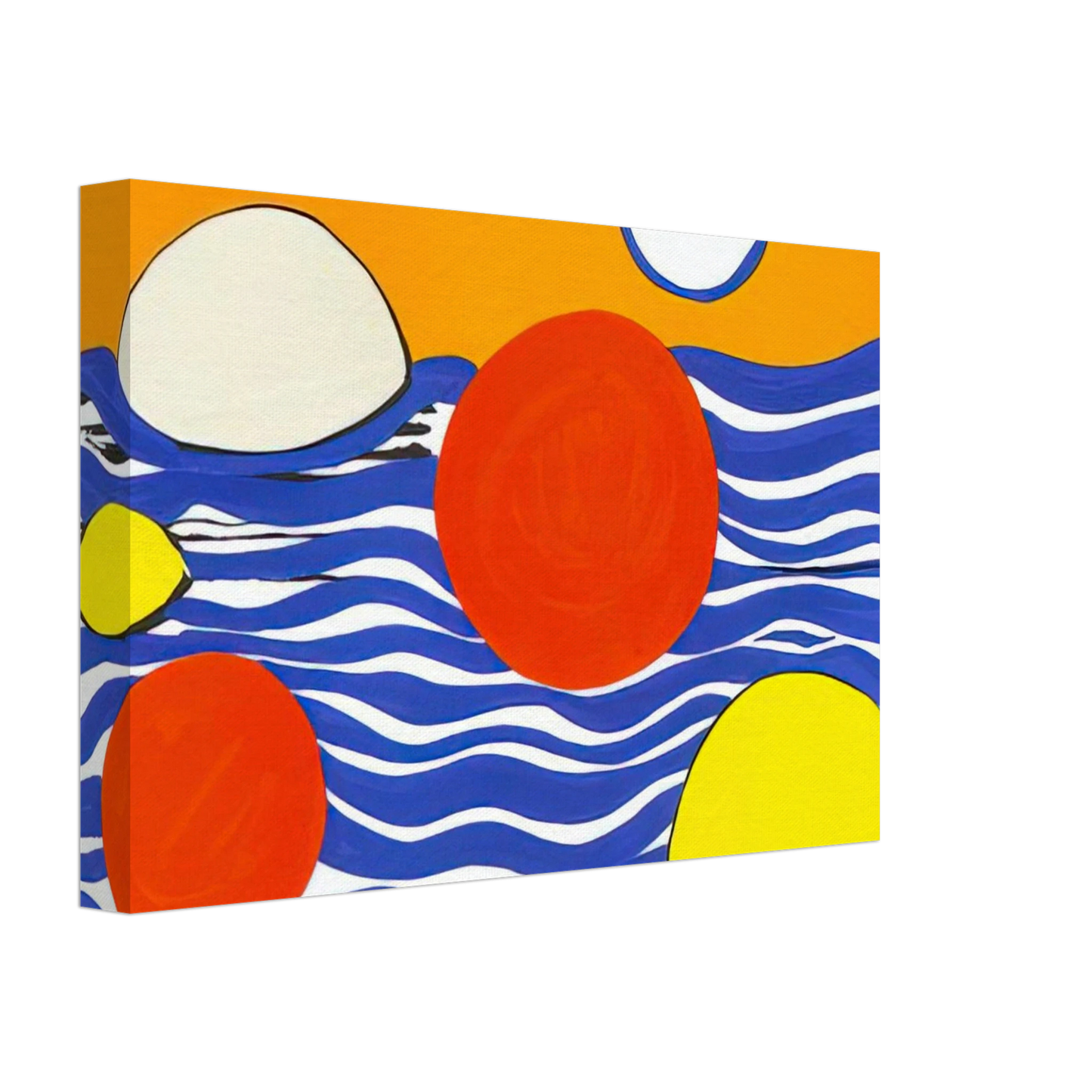 Alexander Calder - WAVES 1973 Canvas - 40x60 cm / 16x24 inches-canvas