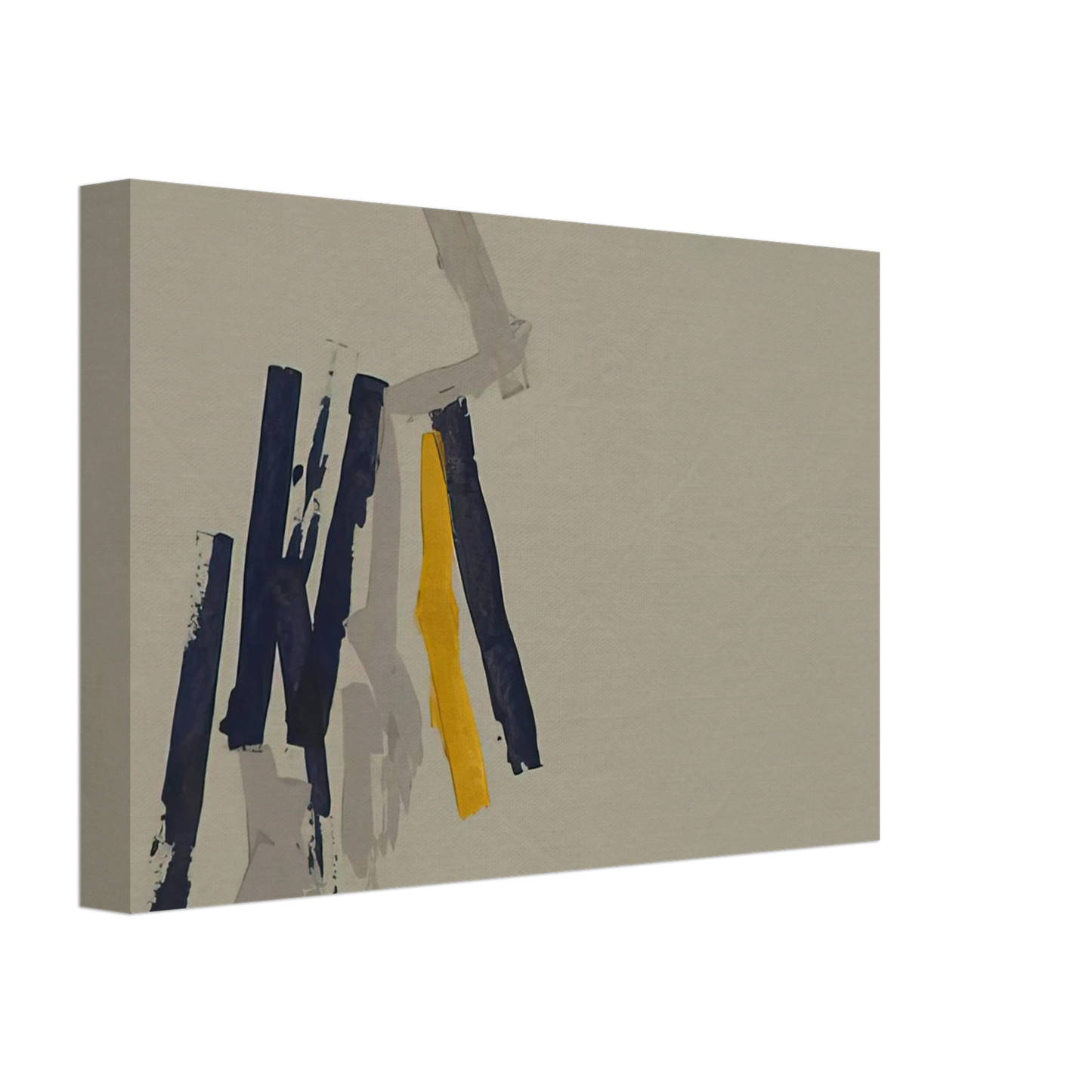 Charlotte Posenenske - Striped Picture - 1962 Canvas - 40x60 cm / 16x24 inches-canvas